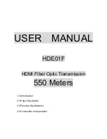 Sinovision HDE01F User Manual предпросмотр