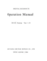 Sinpo DRO II Series Operation Manual предпросмотр