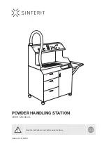 SINTERIT POWDER HANDLING STATION User Manual предпросмотр