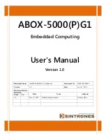 Sintrones ABOX-5000G1 User Manual предпросмотр