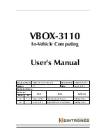 Sintrones VBOX-3110 User Manual предпросмотр