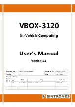 Предварительный просмотр 1 страницы Sintrones VBOX-3120 User Manual