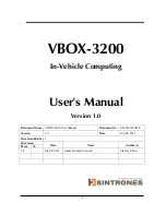 Sintrones VBOX-3200 User Manual предпросмотр