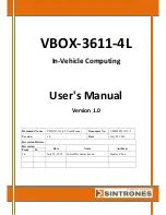 Sintrones VBOX-3611-4L User Manual предпросмотр