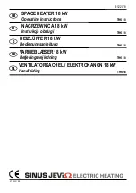 Sinus Jevi THK 18 Operating Instructions Manual preview