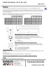 Предварительный просмотр 3 страницы Sinus Jevi WD-H Manual