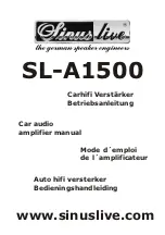 Preview for 1 page of Sinus Live SL-A1500 Manual