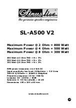 Предварительный просмотр 19 страницы Sinus Live SL-A500 V2 Manual