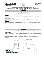 Preview for 1 page of Sioux Tools 1291 Instructions Manual