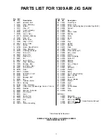 Preview for 3 page of Sioux Tools 1309 Instructions-Parts List