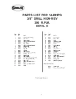 Предварительный просмотр 4 страницы Sioux Tools 1449HPG Instructions-Parts List Manual