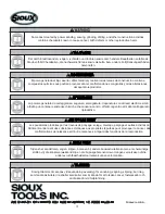 Предварительный просмотр 10 страницы Sioux Tools 1457ES Instructions And Parts List