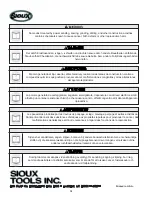 Предварительный просмотр 10 страницы Sioux Tools 1DS111 Instructions-Parts List Manual