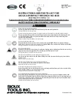 Sioux Tools 4035 Instructions And Parts List preview