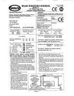 Sioux Tools 5050A Operator Instructions Manual preview