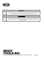 Preview for 6 page of Sioux Tools 658 Instructions-Parts List Manual