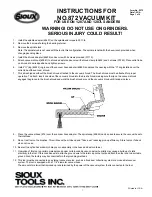 Preview for 1 page of Sioux Tools 872 Instructions