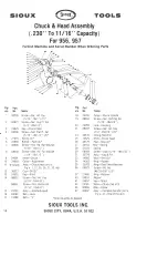 Preview for 19 page of Sioux Tools 956 Parts List, Instructions