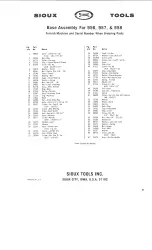 Preview for 22 page of Sioux Tools 956 Parts List, Instructions