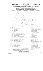 Preview for 24 page of Sioux Tools 956 Parts List, Instructions