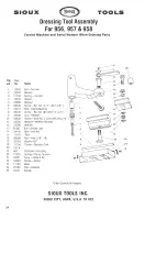 Preview for 25 page of Sioux Tools 956 Parts List, Instructions