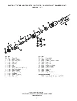 Preview for 2 page of Sioux Tools C Series Instructions And Parts List