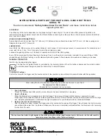 Preview for 2 page of Sioux Tools CN9L-12 Series Safety Instructions