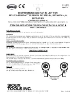 Sioux Tools IW75AP-4S Instructions Manual preview