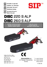 Preview for 1 page of SIP DISC 220 S ALP Instruction For Work