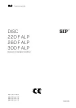 SIP DISC 260 F ALP Instruction For Work предпросмотр