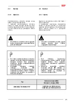 Предварительный просмотр 35 страницы SIP DRUMCUT DRUM 275 F Instruction For Work