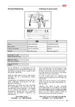 Предварительный просмотр 59 страницы SIP DRUMCUT DRUM 275 F Instruction For Work