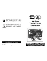 Предварительный просмотр 1 страницы SIP Medusa Trade T2401 Instruction Manual