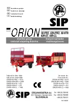 Предварительный просмотр 1 страницы SIP ORION 40R-CL Instruction For Work