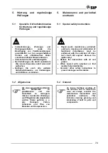 Preview for 37 page of SIP ROTO 135 Instruction For Work