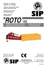 SIP ROTO 170 D Instruction For Work preview