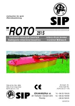 SIP Roto 251 S Instruction For Work preview