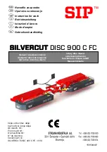 Предварительный просмотр 1 страницы SIP SILVERCUT DISC 900 C Instruction For Work