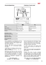 Предварительный просмотр 89 страницы SIP SILVERCUT DISC 900 C Instruction For Work