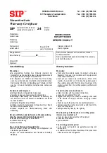 Preview for 4 page of SIP SPIDER 1500/14 T Instruction For Work