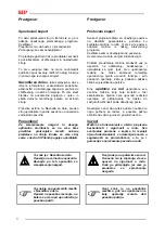 Preview for 14 page of SIP SPIDER 1500/14 T Instruction For Work