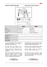 Preview for 15 page of SIP SPIDER 1500/14 T Instruction For Work