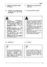 Preview for 147 page of SIP SPIDER 1500/14 T Instruction For Work