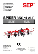 Preview for 1 page of SIP SPIDER 350/4 ALP Instruction For Work