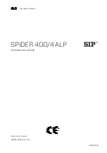 Preview for 2 page of SIP SPIDER 400/4 ALP Instruction For Work