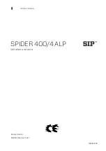 Предварительный просмотр 108 страницы SIP SPIDER 400/4 ALP Instruction For Work