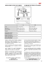 Preview for 43 page of SIP SPIDER 400/4 Instruction For Work