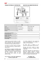 Preview for 58 page of SIP SPIDER 400/4 Instruction For Work