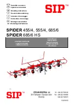 SIP SPIDER 455/4 Mounting Instructions предпросмотр