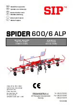 SIP SPIDER 600/6 ALP Instruction For Work preview